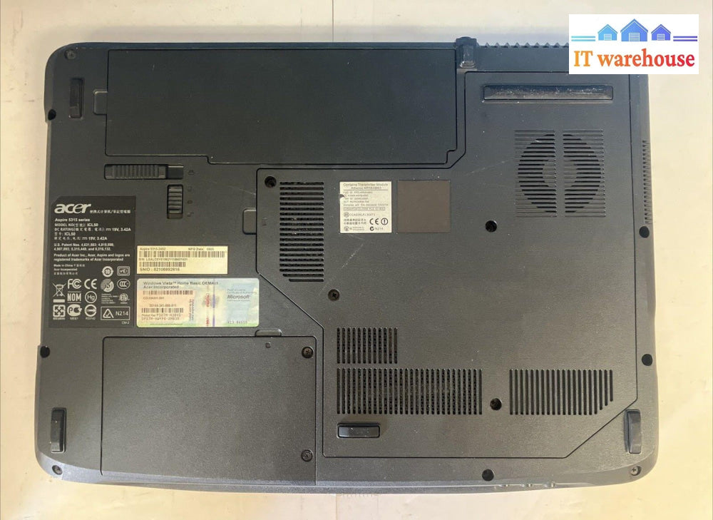 Acer Aspire 5315 15" Laptop Intel Celeron CPU / 1GB RAM / 160GB HDD / Win XP ~