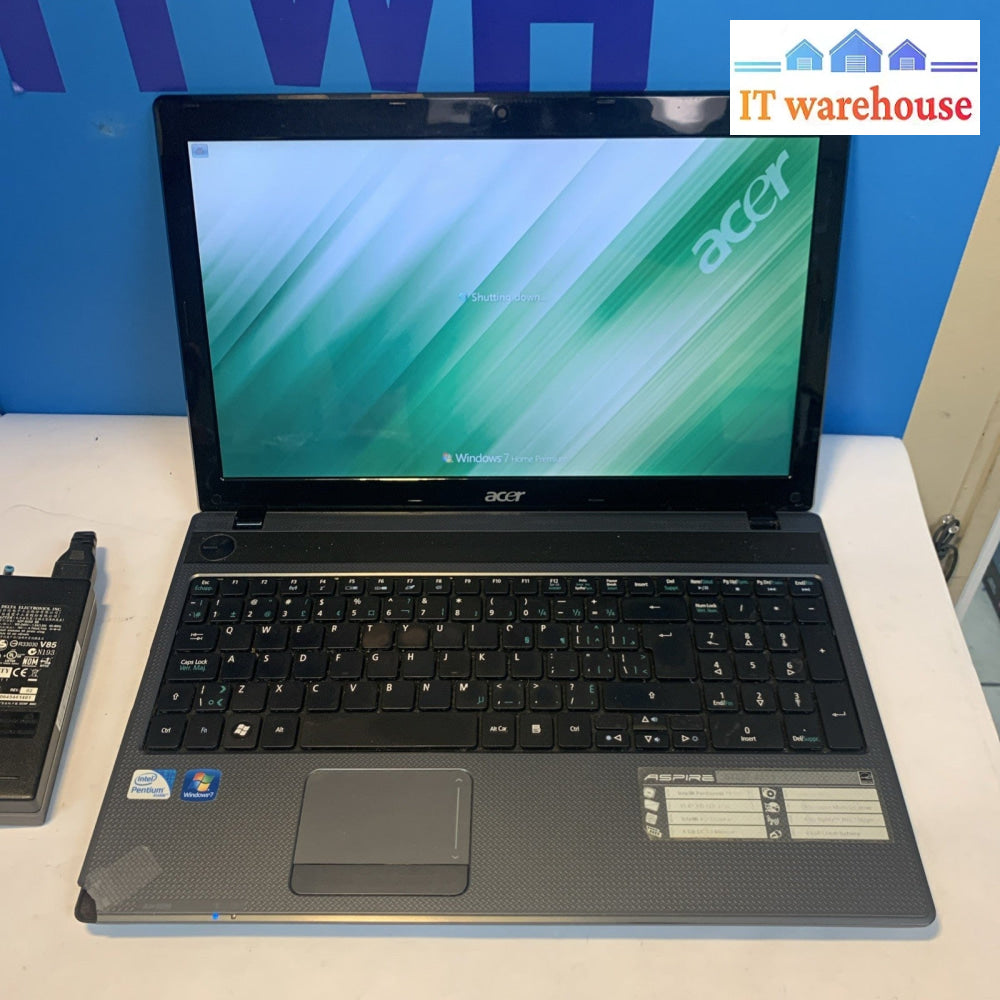 Acer Aspire 5733Z 15.6” Intel Pentium Laptop Windows 7 With Charger