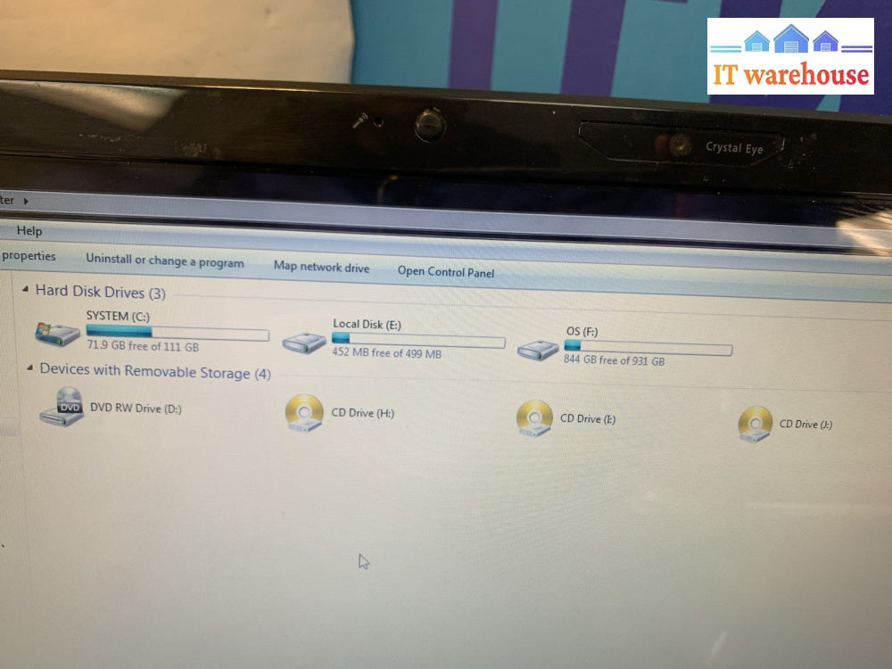 Acer aspire 8730 18.4" C2D T6600 4GB 120GB SSD+ 1TB HD 9600GT Windows 7 Home