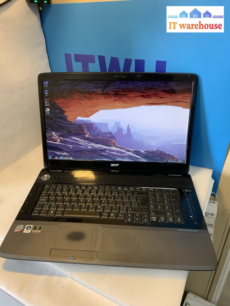 Acer aspire 8730 18.4" C2D T6600 4GB 120GB SSD+ 1TB HD 9600GT Windows 7 Home