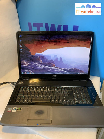 Acer aspire 8730 18.4" C2D T6600 4GB 120GB SSD+ 1TB HD 9600GT Windows 7 Home
