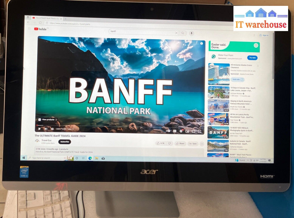 Acer Aspire Az5W2 All-In-One Pc Z3 Az3-705 I3-5005U Cpu 6Gb Ram 750Gb Hdd Read ~