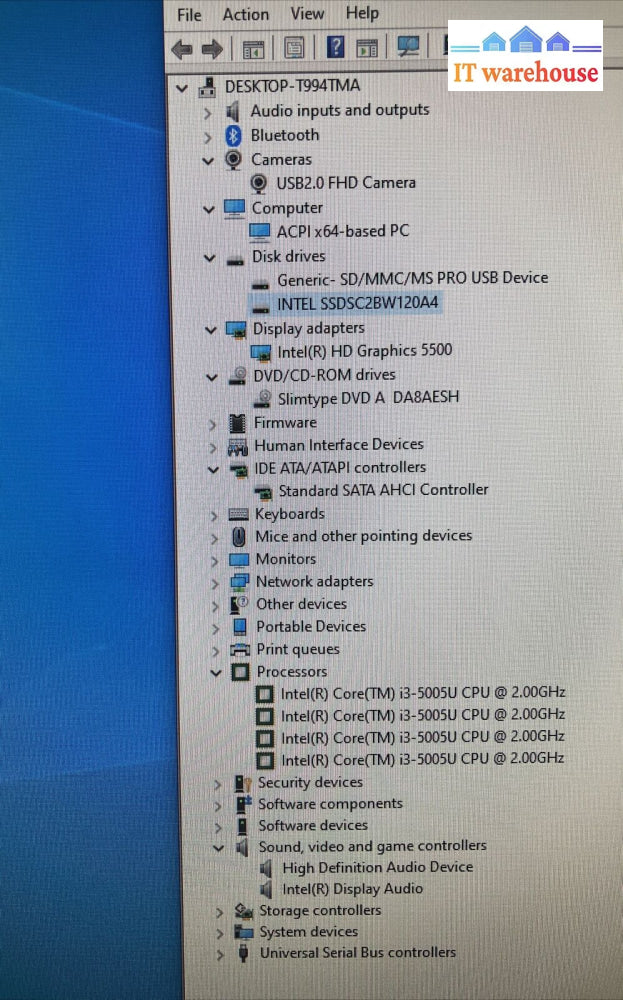 Acer Aspire Az5W2 All-In-One Pc Z3 Az3-705 I3-5005U Cpu 6Gb Ram 750Gb Hdd Read ~