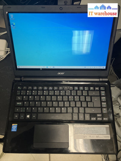 ~ Acer Aspire E1-432P MS2367 14" Laptop Pentium 3556U 1.7GHz 8GB RAM 750GB *Read