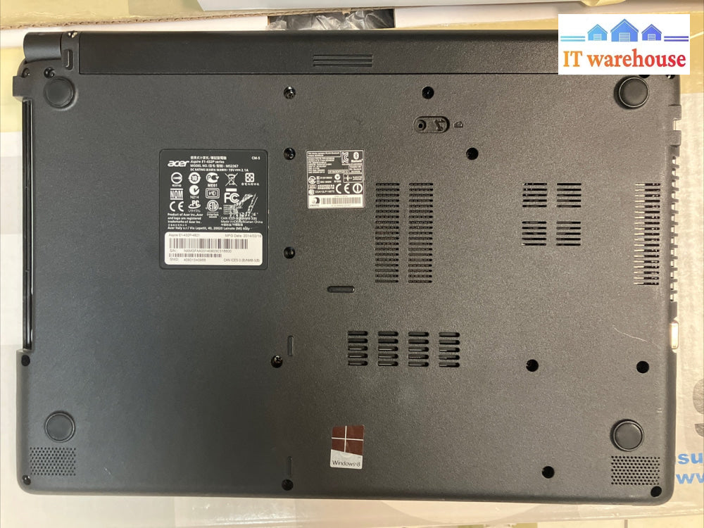 ~ Acer Aspire E1-432P MS2367 14" Laptop Pentium 3556U 1.7GHz 8GB RAM 750GB *Read