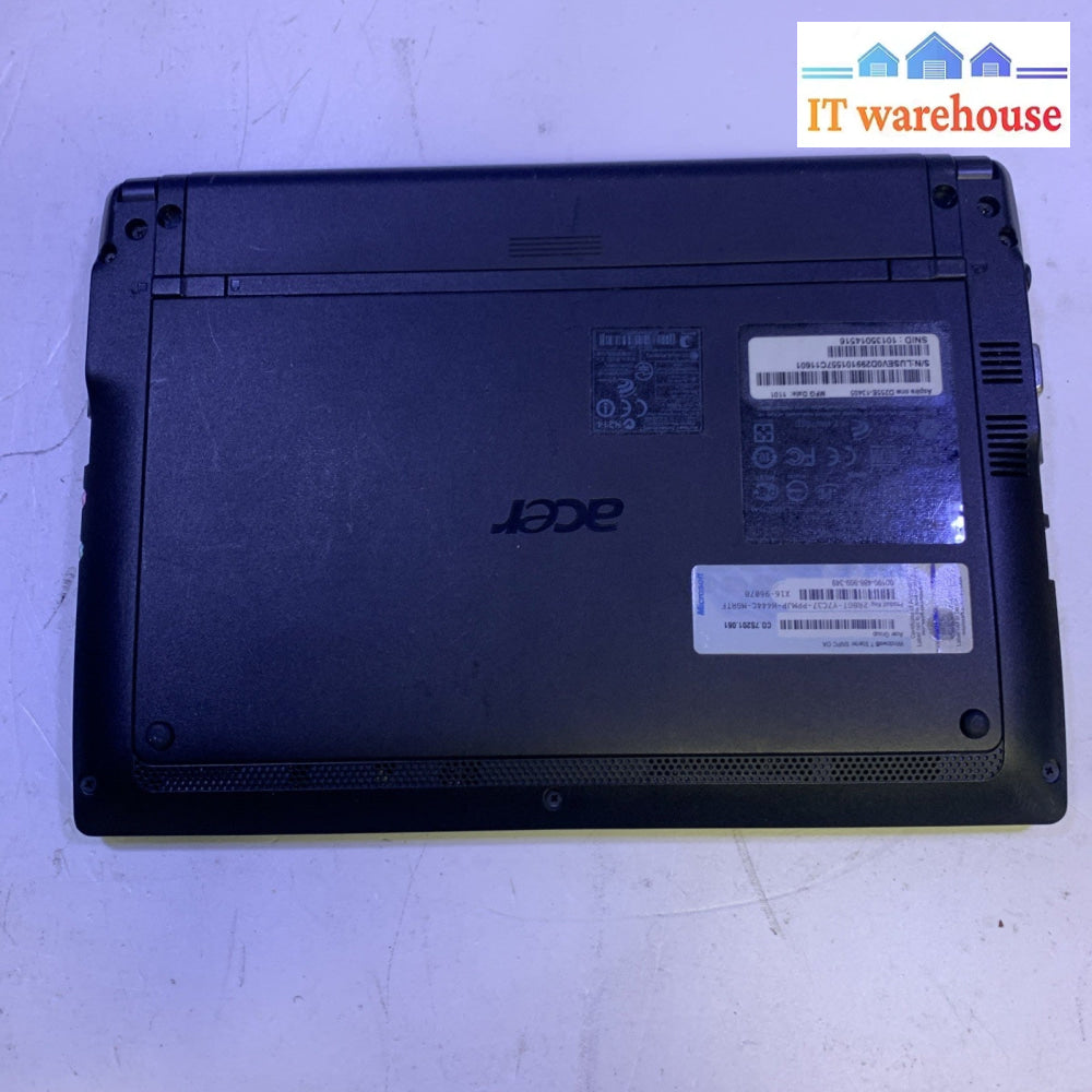 Acer Aspire One D255E- Intel Atom N455 1.6GHZ 150GB 1GB RAM Windows XP PRO SP3