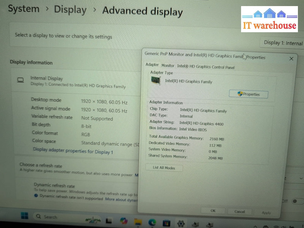 Acer Aspire V7-482PG 14" Touch Screen Laptop i7-4500U/12GB RAM/1TB HDD/WIN 11 -