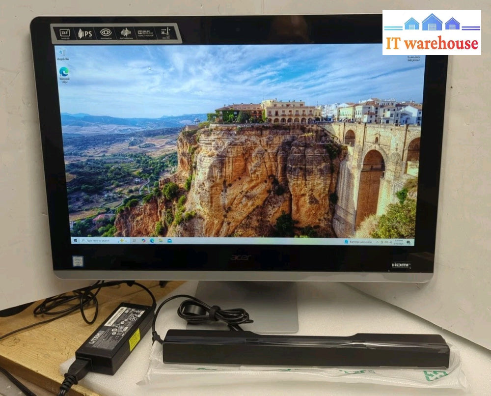 Acer Aspire Z3-715 24" AIO PC i3-6100T CPU/8GB /240GB SSD/WIN10 /USB Speaker -
