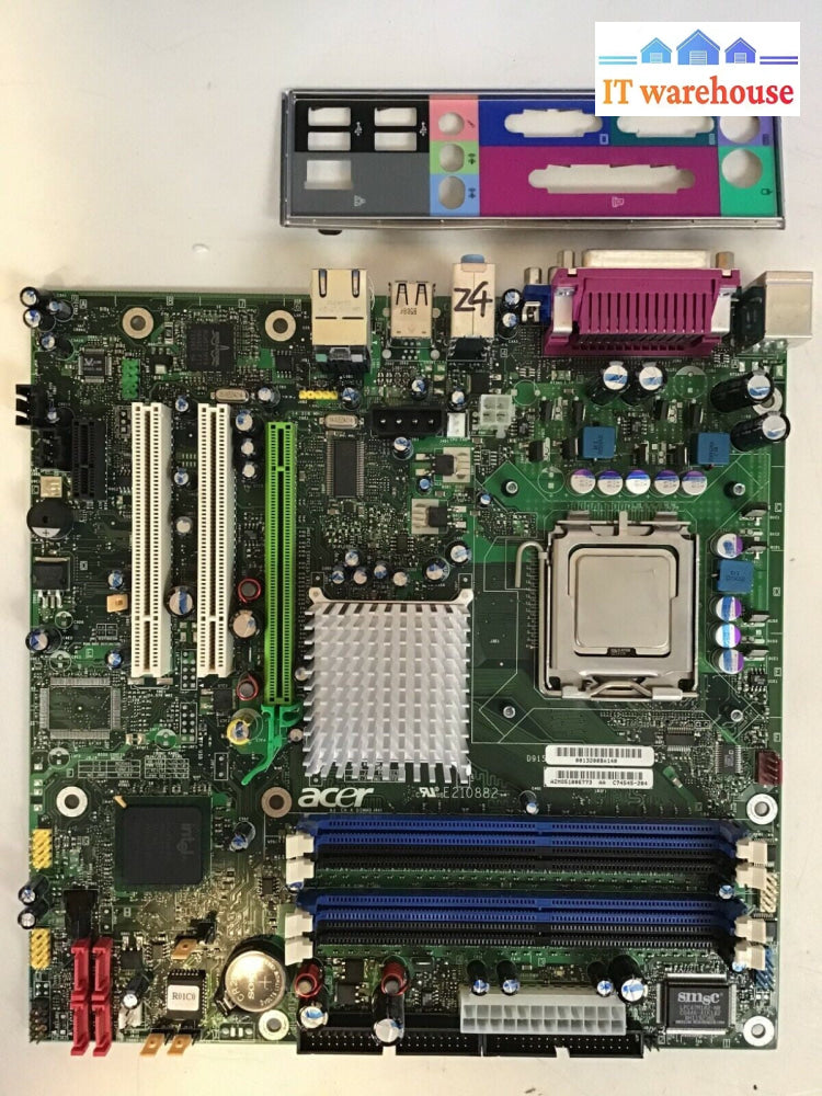 ACER  C74545-204 Motherboard For VT7700G W/ Pentium 4 SL7J8 CPU+I/O Plate Tested