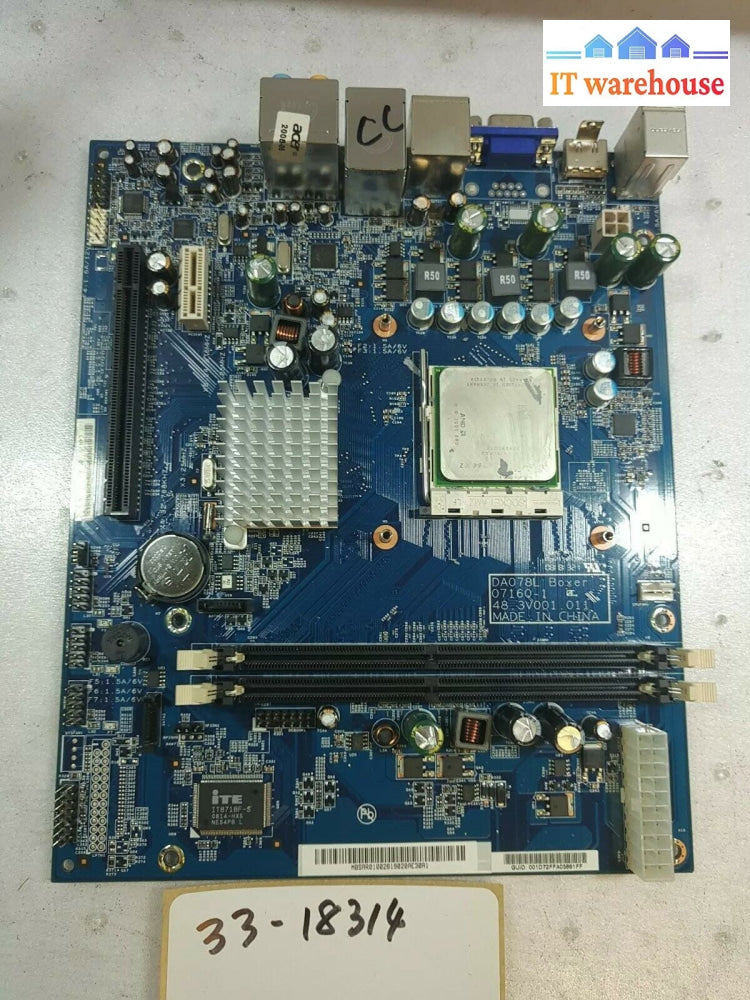 - Acer DA078L 07160-1 Aspire X3200 Socket AM2 DDR2  Motherboard w/AMD AD05000