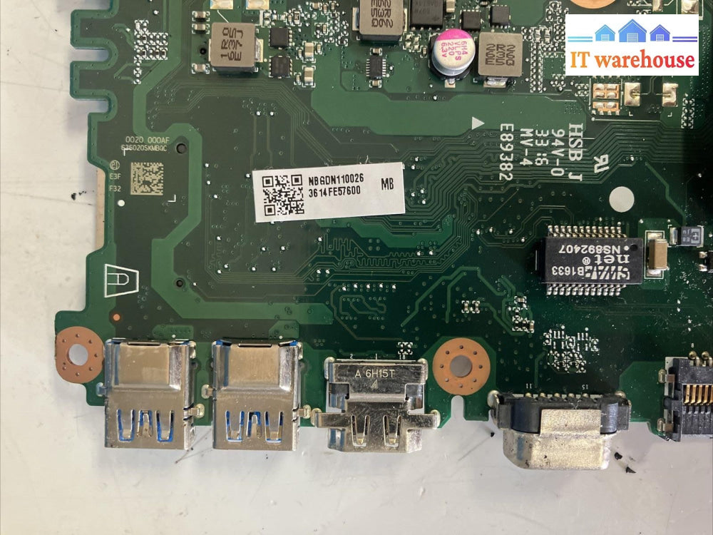 Acer E5-523 N16Q3 Laptop Motherboard DAOZABMB6E0 With AMD A9-9410 CPU ~