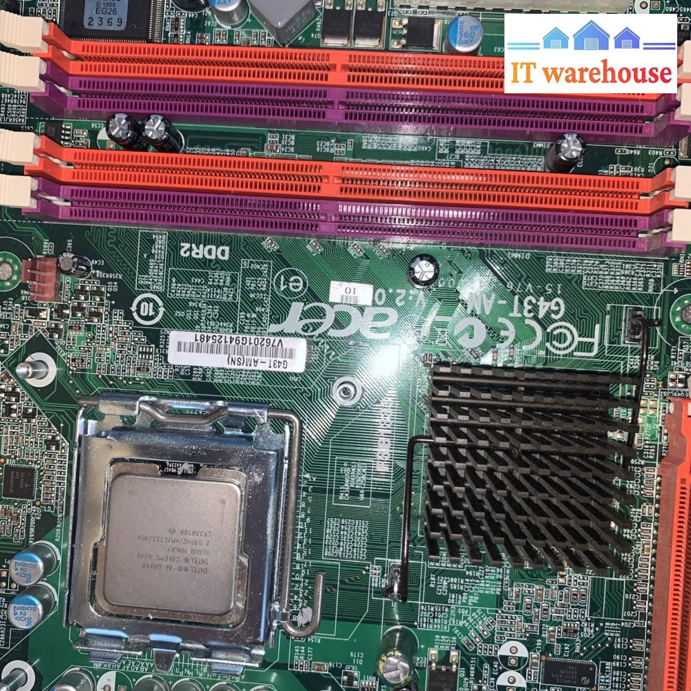Acer G41T-AM Motherboard LGA775 DDR3 Intel G41 Foxconn + C2Q 8300