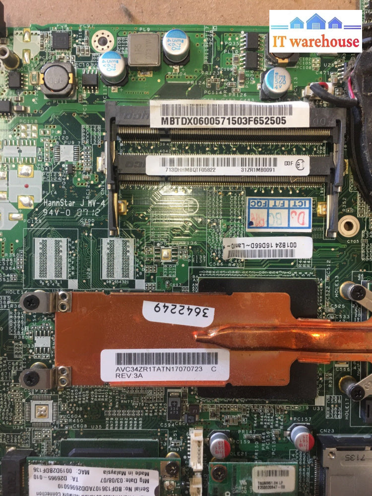 ~ Acer Intel Motherboard DA0ZR1MB6D1 Rev D FOR Aspire 5580