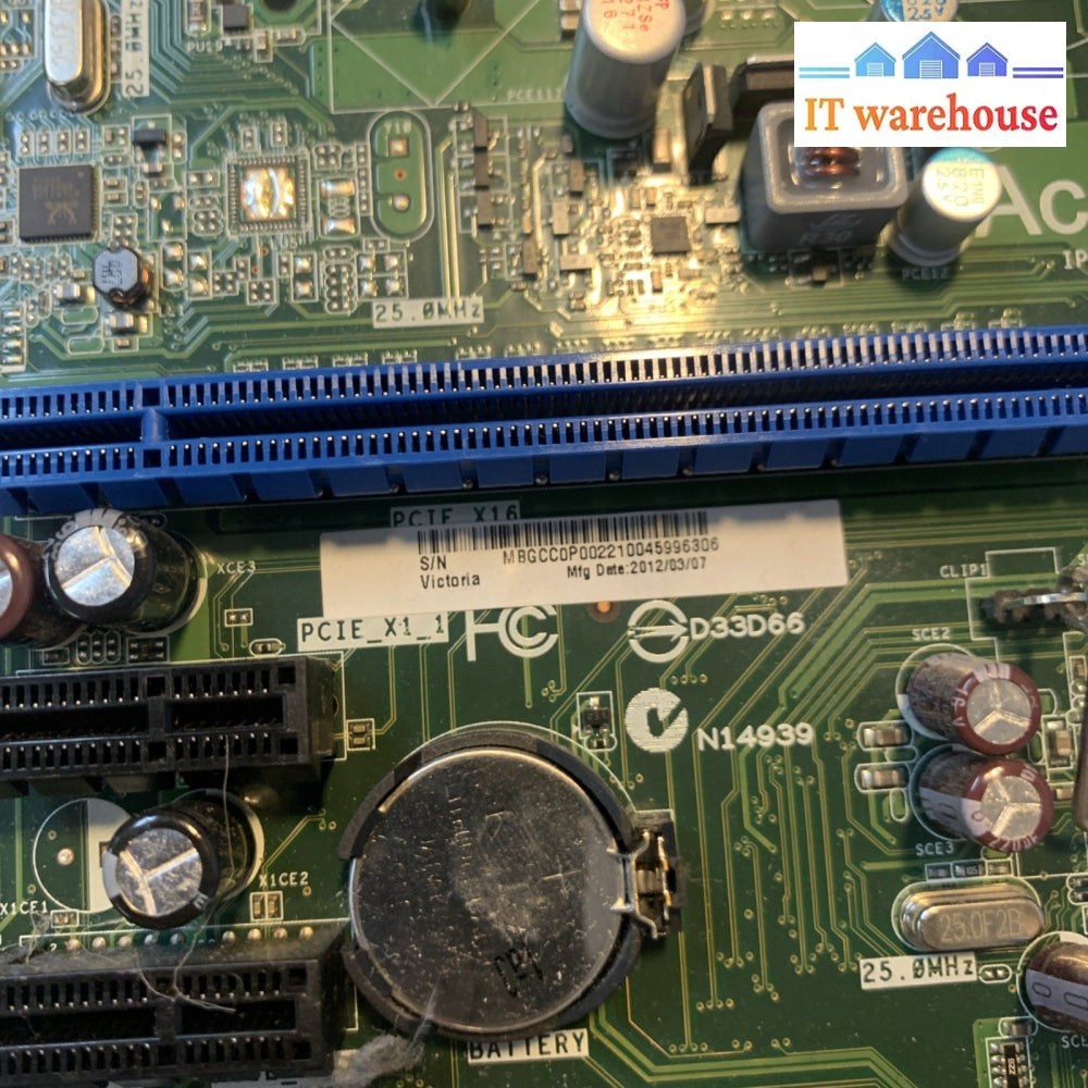 Acer IPISB-VR Motherboard LGA1155 DDR3 H61 Micro-ATX REV 1.01 Tested