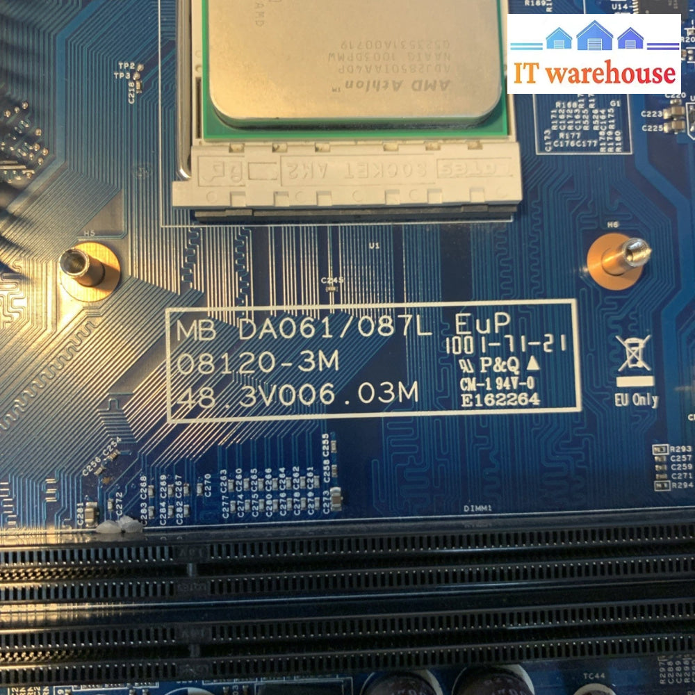 Acer MB DA061/087L EuP 08120-3 Motherboard + AMD CPU
