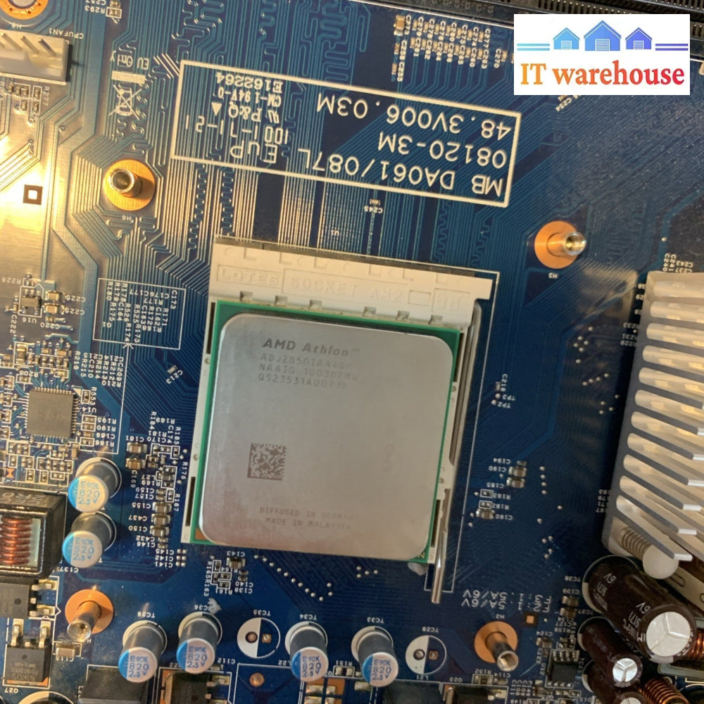 Acer MB DA061/087L EuP 08120-3 Motherboard + AMD CPU