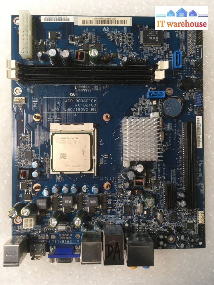 + Acer MB DA061/087L EuP Aspire Z5101 DDR2 Socket LGA AM2 Motherboard W/ AMD CPU