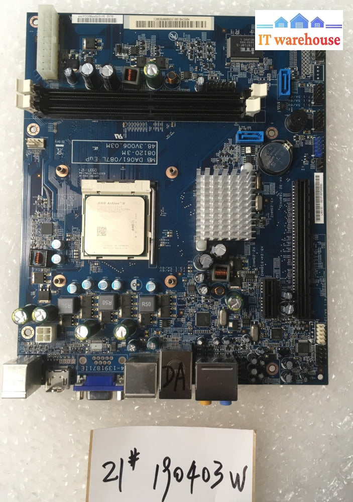 + Acer MB DA061/087L EuP Aspire Z5101 DDR2 Socket LGA AM2 Motherboard W/ AMD CPU