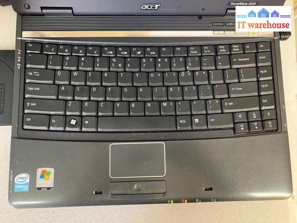 ~ Acer TravelMate 4320 14" Laptop Intel Celeron 530 1.60GHz 2GB RAM 500GB XP SP3