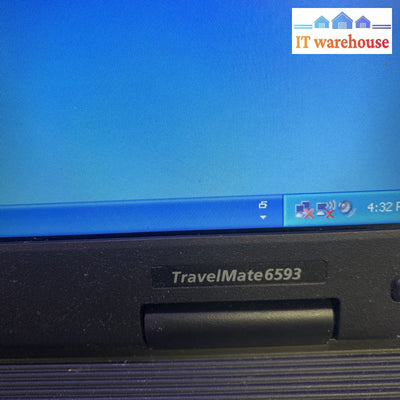 Acer TravelMate 6593 Inte P8400 Laptop  15.4" 3GB 320GB Windows XP Pro SP3