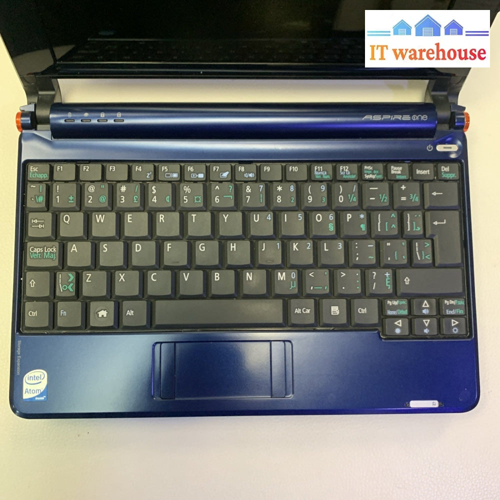 Acer ZG5- Intel Atom N270 1.6GHZ 8GB HD 512MB RAM  Windows XP PRO SP3