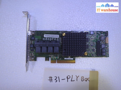 - Adaptec ASR-71605Q 6GB/S 16 Port SAS/SATA RAID Storage Controller Card
