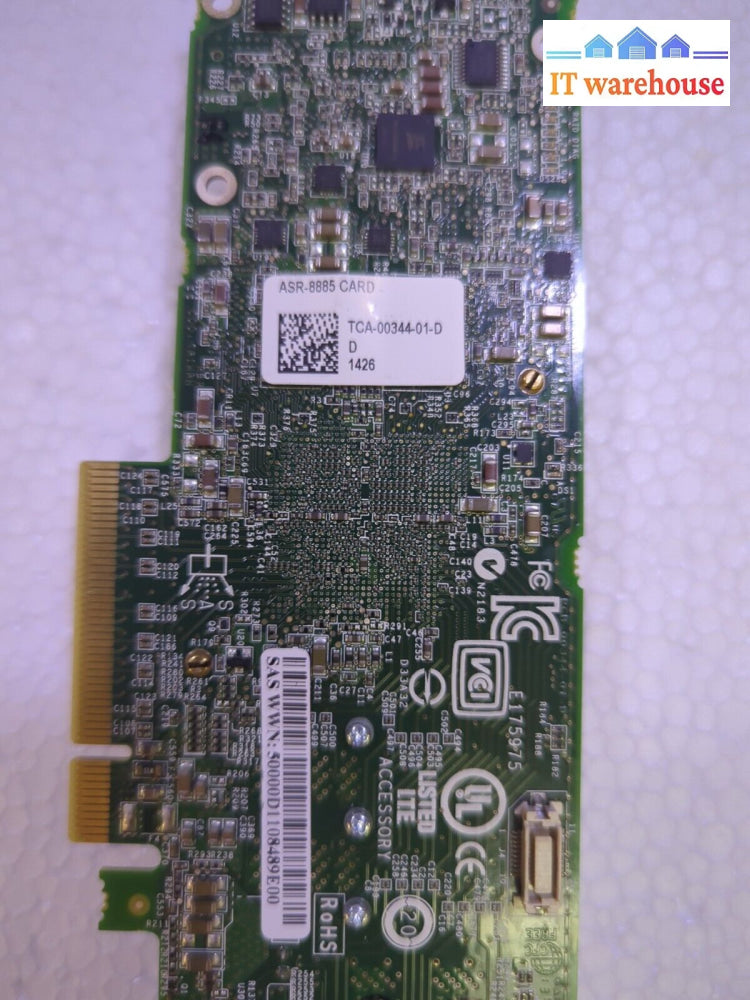 - Adaptec Series Asr-8885 12Gb/S Sas Pci-E Controller Card Pca-00344