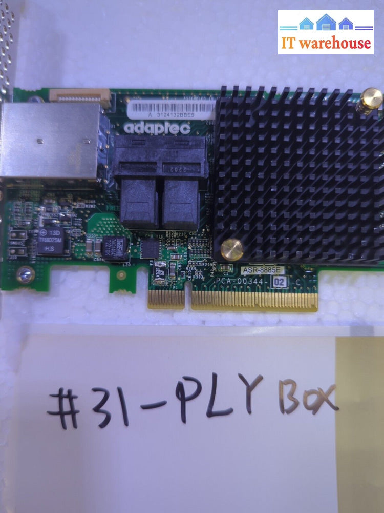 - ADAPTEC Series ASR-8885E    12GB/S 512MB CACHE Raid Controller Card PCA-00344