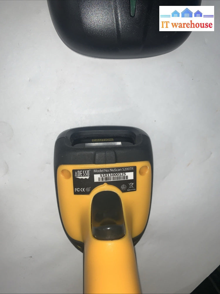 Adesso NuScan 5200TR - 2.4GHz RF Wireless Antimicrobial & Waterproof 2D Barcode