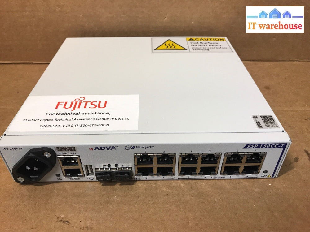 Adva Etherjack FSP 150CC-T1804 1044011801-01 AC Powered 4036136001 Rev 1.01