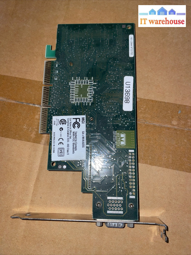 AGP card Matrox MGI G4+M4A32DG  VGA Video Card
