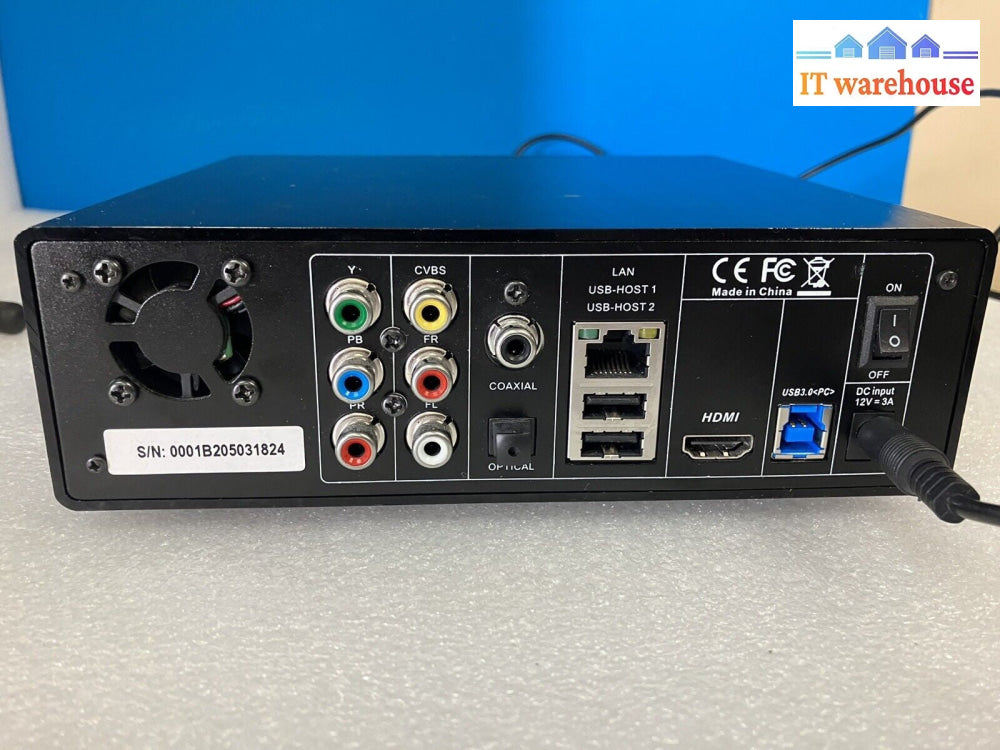 ~ AIOS Smart TV Box Dual USB Port HDMI COAX Optical YPbPr CVBS RJ45 W/ Adapter