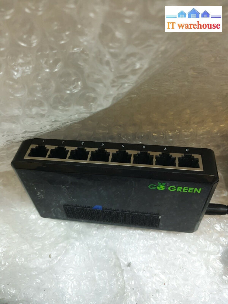 - Airlink 101 8-Port 10/100/1000 Green Switch Agsw802 With 9V Ac Adapter