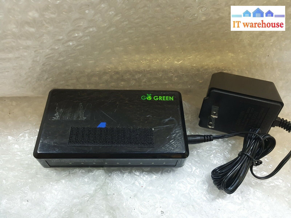 - Airlink 101 8-Port 10/100/1000 Green Switch Agsw802 With 9V Ac Adapter