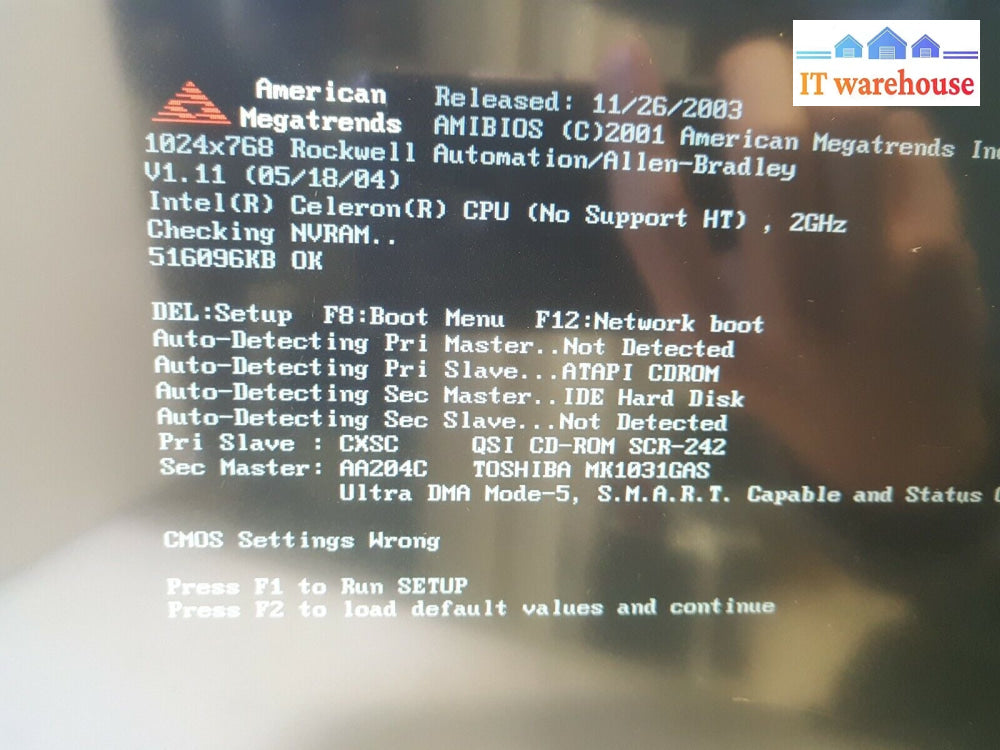 -Allen-Bradley 6181P Versaview 1500P Industrial Computer(C 2.0G/512M/100G Hdd)