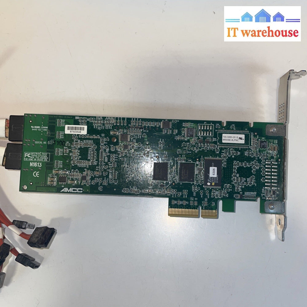 AMCC 3ware 9650SE-8LPML PCIe SATA Raid Controller 700-3260-20 G