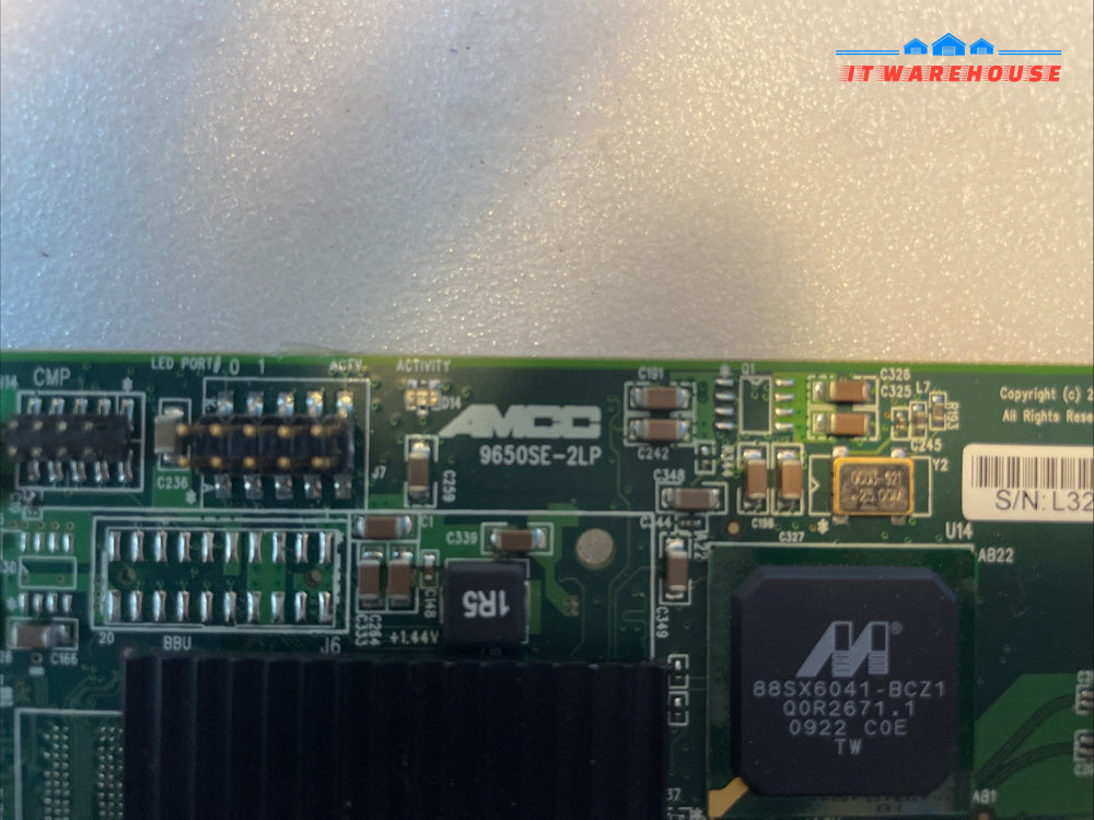 AMCC 9650SE-2LP   PCIe 2-Port SATA HP RAID Controller  +