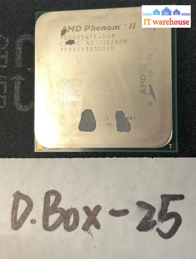 ~ AMD HDXB95WFK4DGM Phenom II X4 3.0GHZ Quad Core CPU