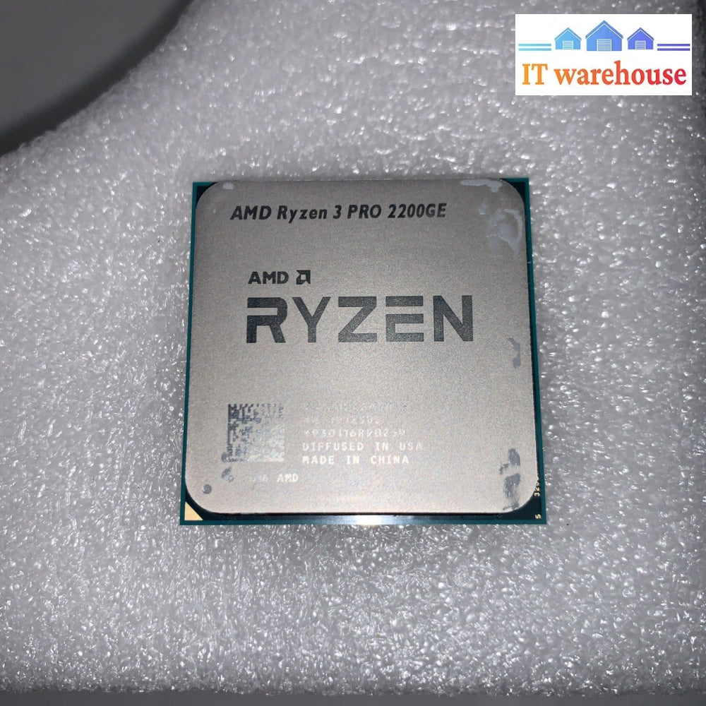 AMD Ryzen 3 PRO 2200GE YD220BC6M4MFB 3.20GHz Quad Core 4MB Processor CPU