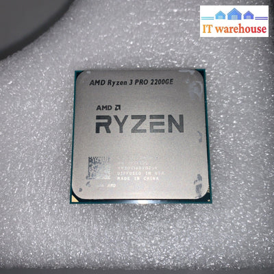AMD Ryzen 3 PRO 2200GE YD220BC6M4MFB 3.20GHz Quad Core 4MB Processor CPU