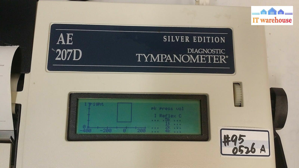 AMERICAN ELECTROMEDICS 207 D DIAGNOSTIC Tympanometer Silver Edition AE 207D