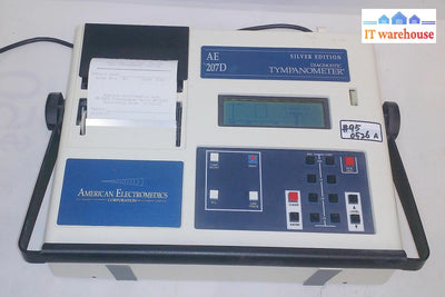 American Electromedics 207 D Diagnostic Tympanometer Silver Edition Ae 207D