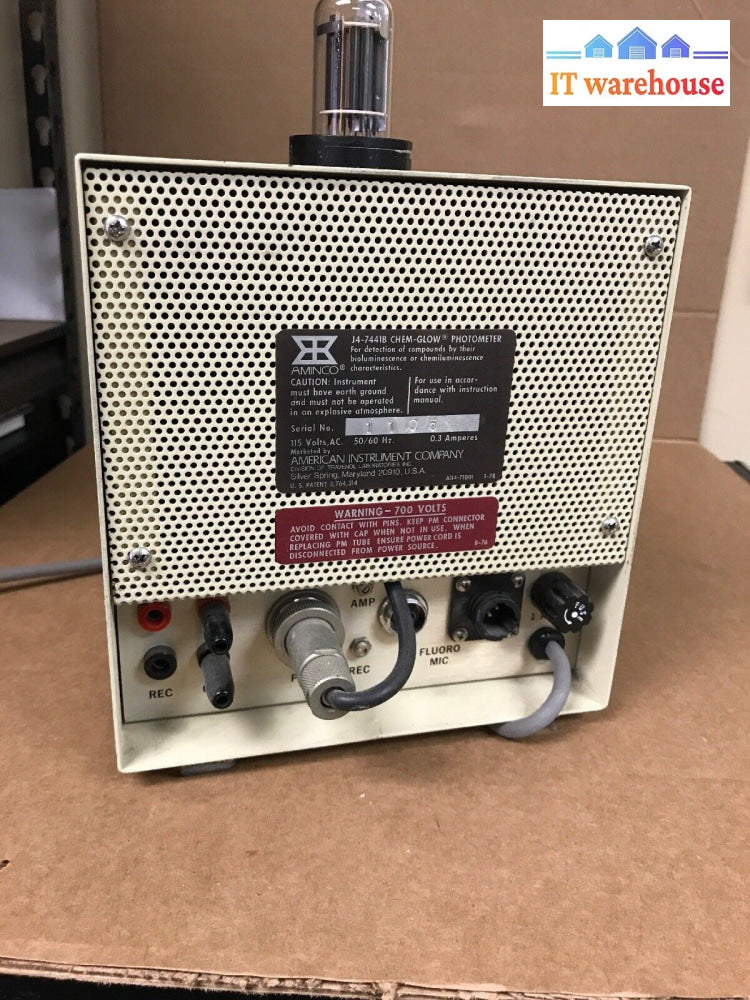 AMINCO  J-7441B CHEM-GLOW PHOTOMULTIPLIER