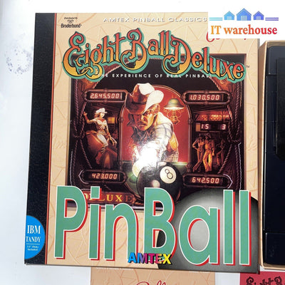 AMTEX Bally EIGHT BALL DELUXE  pinball 3.5'' disks PC game