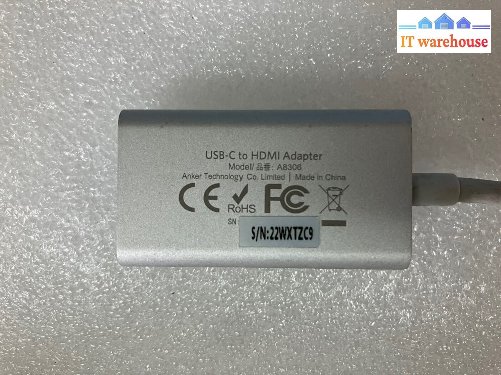 ~ Anker A8306 USB-C to HDMI External Video Adapter