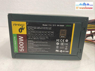 Antec Earthwatts EA-500D 500W Desktop PC Power Supply Unit EA-500D +