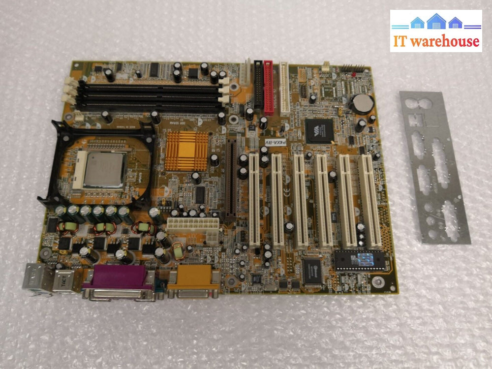 - ANTIQUE P4 MOTHERBOARD P4XA-BV MP27P4XABV1 W/P4 CPU