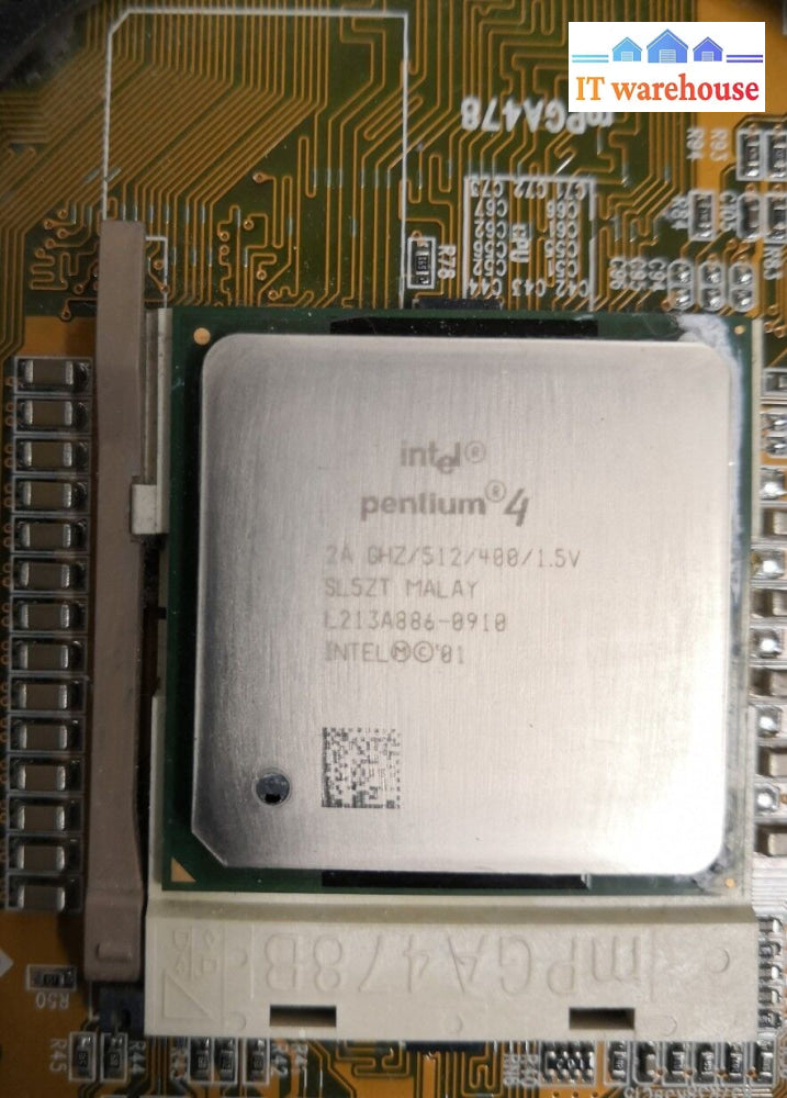 - ANTIQUE P4 MOTHERBOARD P4XA-BV MP27P4XABV1 W/P4 CPU