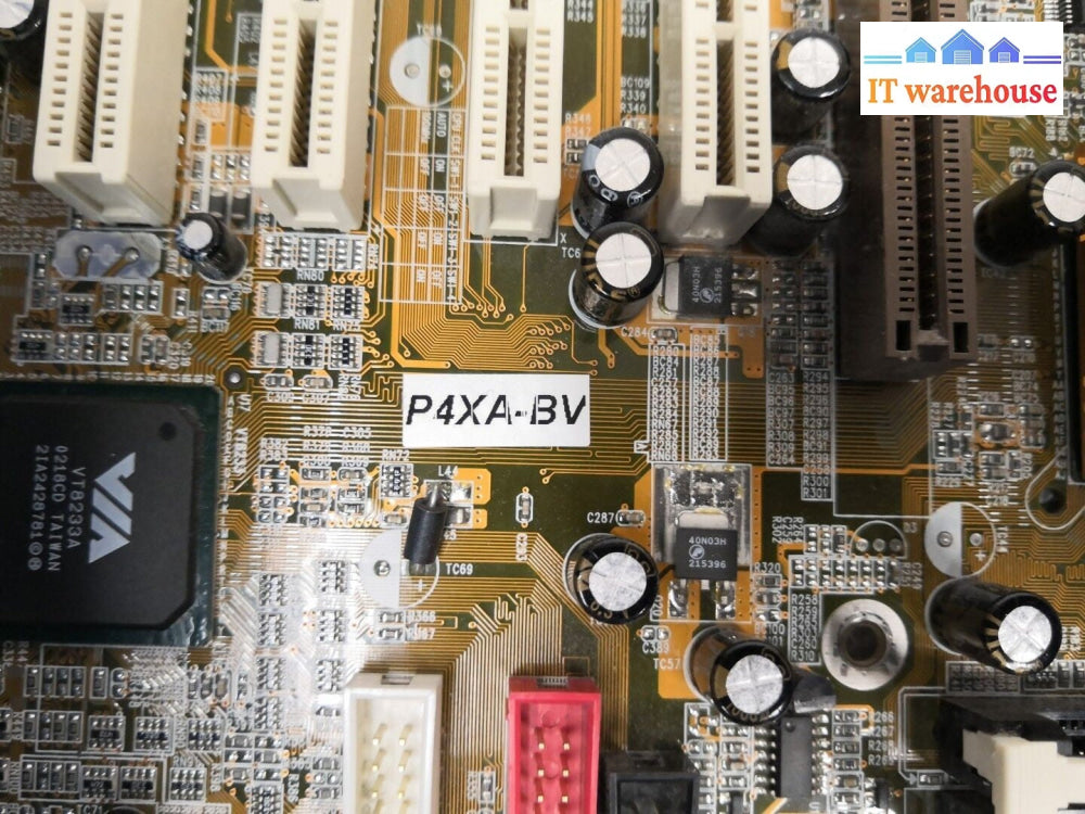 - ANTIQUE P4 MOTHERBOARD P4XA-BV MP27P4XABV1 W/P4 CPU