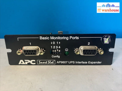 APC AP9607 2-Port Serial Interface UPS Expander Smart Slot Card